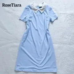 RoseTiara リボンフラワー襟付き ワンピース　2way 38のサムネイル