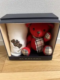 未使用 BURBERRY バーバリー クマ ぬいぐるみ タオルセット テディベア