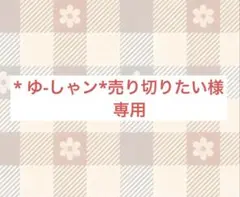 * ゆ-しゃン*売り切りたい様 専用