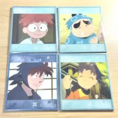 【忍たま乱太郎】アクリル色紙 4点セット、土井半助 乱太郎 きり丸 しんべヱ