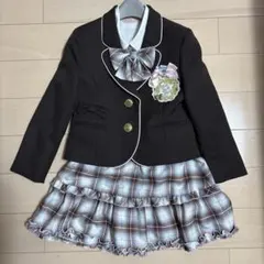 フォーマルスーツ チェック柄ブラウン
