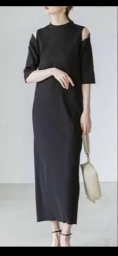 noble トタンテレコショルダーオープンワンピース