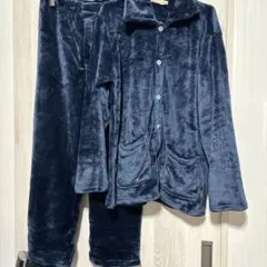 ネイビー ベロアルームウェアセットM新品