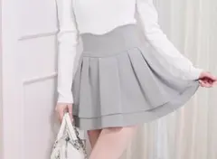 michellMacaron 美脚スカート ブルーグレー
