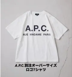 稀少]A.P.C. × EDIFICE オーバーサイズ別注ビッグロゴTシャツ - メルカリ