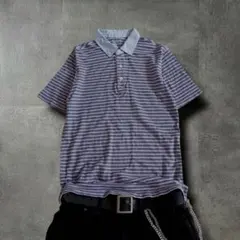 00s LANDS'END striped polo shirt c-boyのサムネイル