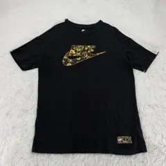NIKE Tシャツ 花柄ロゴ プリント 黒 Mのサムネイル