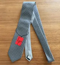 ハローキティ　ネクタイ　グレー　ドット