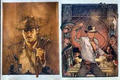 リチャード・アムゼル 『インディ・ジョーンズ』 フォトペーパープリント2枚セット リチャード・アムゼル 『インディ・ジョーンズ』 フォトペーパー