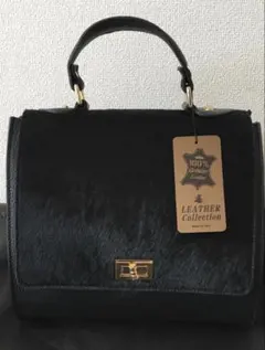 ★極美品★【牛革＆ハラコ イタリア製】バックのサムネイル