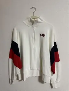 GAP ハーフジップ スウェット ホワイトのサムネイル
