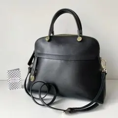 新品同様匿名FURLAフルラパイパーMブラック783291オニキス黒フォーマル 