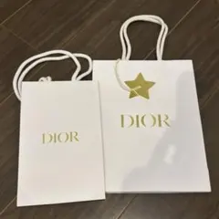 Dior ショップ袋 大小セット　星のチャーム