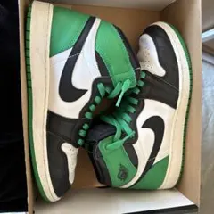 Nike Air Jordan 1 ブラック/ホワイト/グリーン