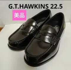 G.T.HAWKINS 22.5cm　黒ローファー　マジ軽　美品　ローファー