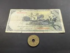 美品　連合軍占領下西ドイツ・西ベルリン用「B」加刷　1948年　5マルク 美品 連合軍占領下西ドイツ・西ベルリン用「B」加刷 1948年 5マルク