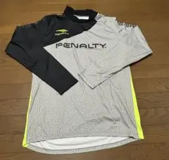 PENALTY 長袖シャツ Oサイズグレー/黒