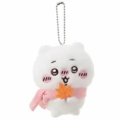 MINISO ちいかわ　ぬいぐるみチャーム　マフラー　秋　紅葉 1点