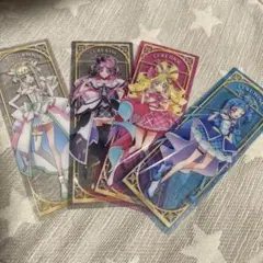 映画　名探偵プリキュア クリアしおりコレクション　アイドルプリキュア ４種
