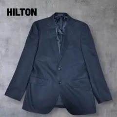 HILTON ヒルトン ストライプ スーツ テーラードジャケット ブラック A5