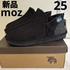タグ付き moz モズ ブラック ムートン ブーツ LL 25cm