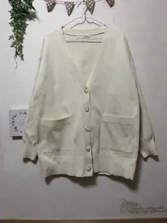 SHOO・LA・RUE カーディガン アイボリー 長袖 フリーサイズ