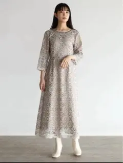 ラディエイト RADIATE ダマスクレースエプロンワンピース　ヤマダヤ