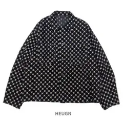 完売 HEUGN ユーゲン 24AW lan VELVET シャツジャケット 4