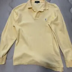 Ralph Lauren 長袖ポロシャツ イエロー L 90s y2k