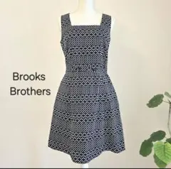 Brooks Brothers ブルックスブラザーズ ワンピース L ひざ丈 紺