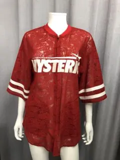 新品未使用品 HYSTERIC GLAMOUR レース ジップアップ シャツのサムネイル