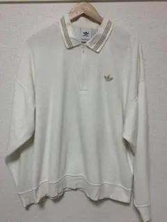 adidas originals ブークレットシャツ ポロシャツ オフホワイト