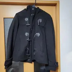 PLUS ONE ブラック ダッフルコート M