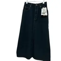 タグ付き 新品 デニムスカート ロング フレア Aライン