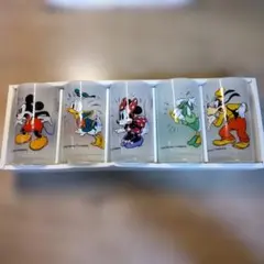 ディズニーキャラクター ガラスコップ 5個セット
