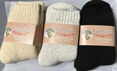 Liang jianウールソックス 36-40cm 3足セット