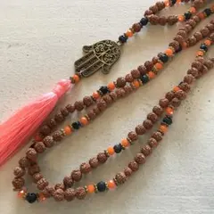 在庫処分セール アジアン エスニック ネックレス ビーズ フリンジ N-87