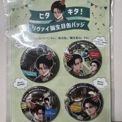 進撃の巨人　日田限定　リヴァイ　誕生日　缶バッジ