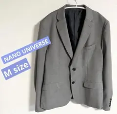 即発送！ナノユニバース テーラード ジャケット グレー　M 薄手　スーツ