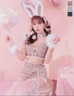 sugar nine ファーツイードバニーセットアップ