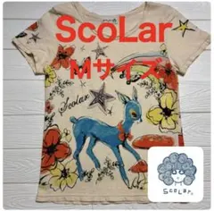 スカラー　ScoLar★ 綿素材Tシャツ★ Mサイズ★動物柄カットソーのサムネイル