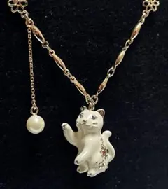 アナスイ 猫 ネックレス 【新品・未使用】白猫