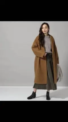 シャギーロングチェスターコート