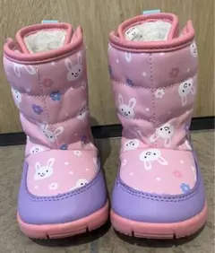 ウサギ柄 スノーブーツ サイズ15cm