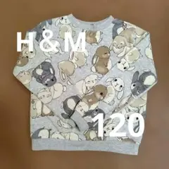 H&M ウサギ柄 トレーナー 120cmのサムネイル