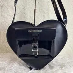 【希少】ドクターマーチン ショルダーバッグ ハート型 ブラック レザー