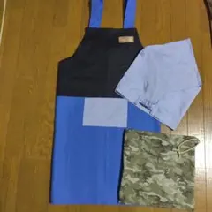 新品　130〜140キッズ　エプロン&三角巾