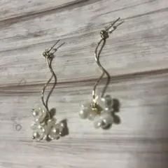 スナイデル　花柄　ピアス　レディース　ロング