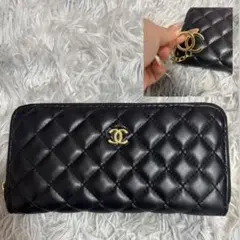 CHANEL ノベルティ キルティング ラウンドファスナー長財布 - メルカリ