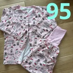 スヌーピー柄 ベビーパジャマ（ピンク） 95